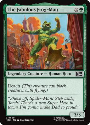 The Fabulous Frog-Man card from Commander: Marvel Super Heroes