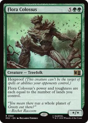 Flora Colossus card from Commander: Marvel Super Heroes