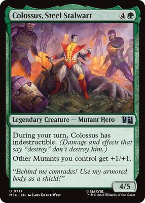 Colossus, Steel Stalwart card from Commander: Marvel Super Heroes