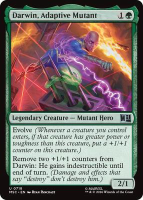 Darwin, Adaptive Mutant card from Commander: Marvel Super Heroes