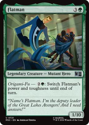 Flatman card from Commander: Marvel Super Heroes
