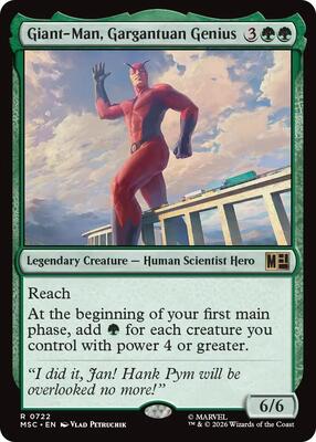 Giant-Man, Gargantuan Genius card from Commander: Marvel Super Heroes