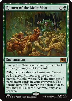 Return of the Mole Man card from Commander: Marvel Super Heroes