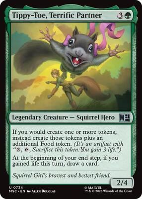 Tippy-Toe, Terrific Partner card from Commander: Marvel Super Heroes