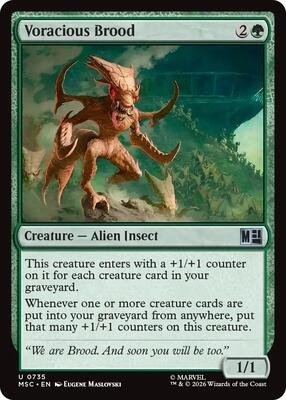 Voracious Brood card from Commander: Marvel Super Heroes