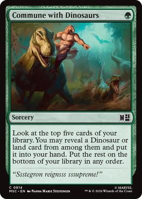 Commune with Dinosaurs card from Commander: Marvel Super Heroes