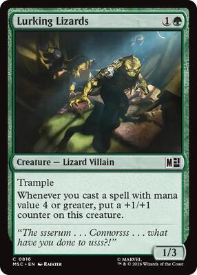 Lurking Lizards card from Commander: Marvel Super Heroes