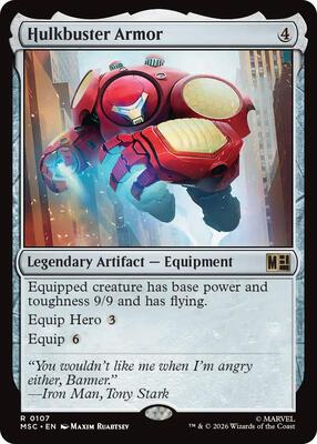Hulkbuster Armor card from Commander: Marvel Super Heroes