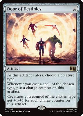 Door of Destinies card from Commander: Marvel Super Heroes