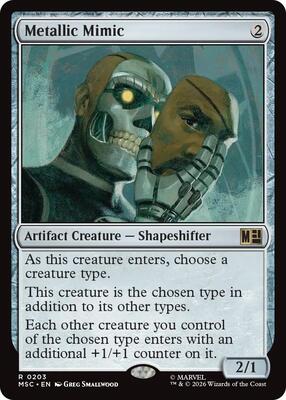 Metallic Mimic card from Commander: Marvel Super Heroes