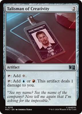 Talisman of Creativity card from Commander: Marvel Super Heroes