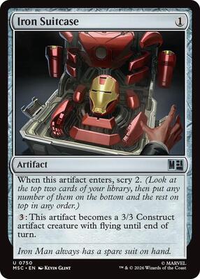 Iron Suitcase card from Commander: Marvel Super Heroes