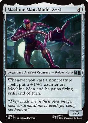 Machine Man, Model X-51 card from Commander: Marvel Super Heroes