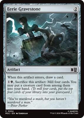 Eerie Gravestone card from Commander: Marvel Super Heroes