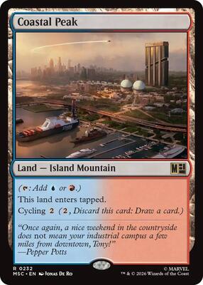 Coastal Peak card from Commander: Marvel Super Heroes