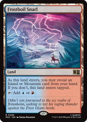 Frostboil Snarl card from Commander: Marvel Super Heroes
