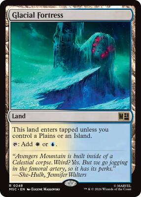 Glacial Fortress card from Commander: Marvel Super Heroes