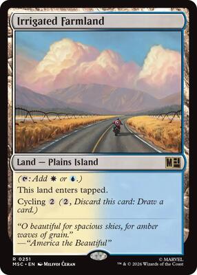 Irrigated Farmland card from Commander: Marvel Super Heroes
