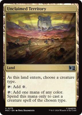 Unclaimed Territory card from Commander: Marvel Super Heroes