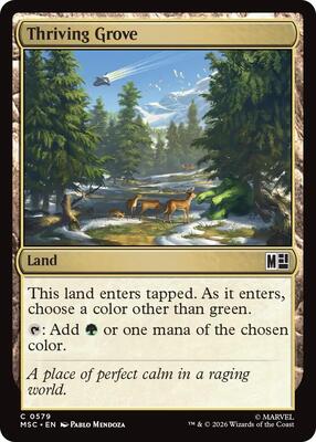 Thriving Grove card from Commander: Marvel Super Heroes