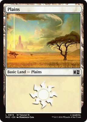 Plains (0872) card from Commander: Marvel Super Heroes