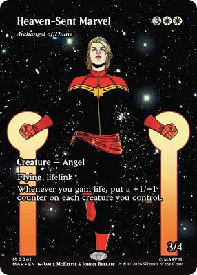 Heaven-Sent Marvel - Archangel of Thune (Borderless) card from Marvel Universe Eternal-Legal