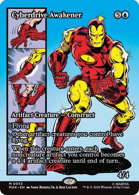 Cyberdrive Awakener (Borderless) card from Marvel Universe Eternal-Legal
