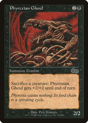 Phyrexian Ghoul card from Urza's Saga