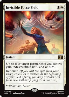 Invisible Force Field card from Commander: Marvel Super Heroes