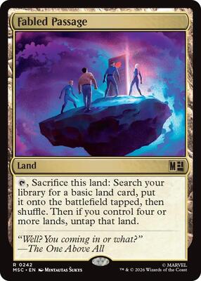 Fabled Passage card from Commander: Marvel Super Heroes