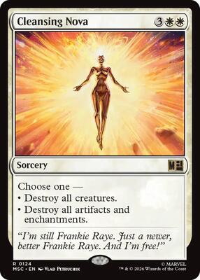 Cleansing Nova card from Commander: Marvel Super Heroes