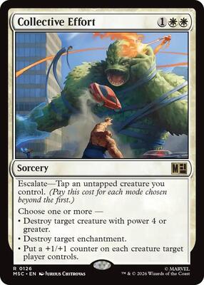 Collective Effort (Surge Foil) card from Commander: Marvel Super Heroes