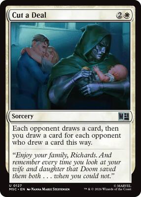 Cut a Deal card from Commander: Marvel Super Heroes