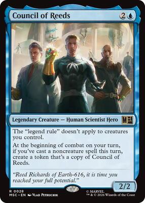 Council of Reeds (Surge Foil) card from Commander: Marvel Super Heroes