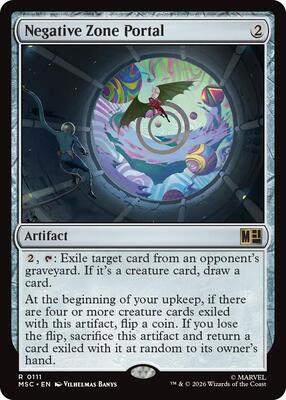 Negative Zone Portal card from Commander: Marvel Super Heroes