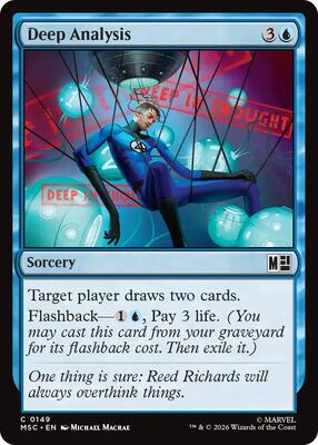 Deep Analysis (Surge Foil) card from Commander: Marvel Super Heroes
