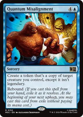 Quantum Misalignment (Surge Foil) card from Commander: Marvel Super Heroes