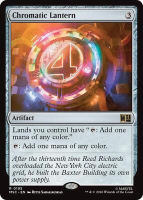 Chromatic Lantern (Surge Foil) card from Commander: Marvel Super Heroes