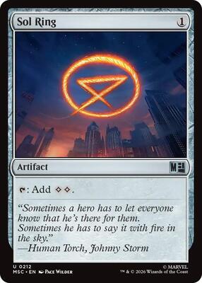 Sol Ring (0212) card from Commander: Marvel Super Heroes