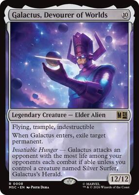 Galactus, Devourer of Worlds card from Commander: Marvel Super Heroes