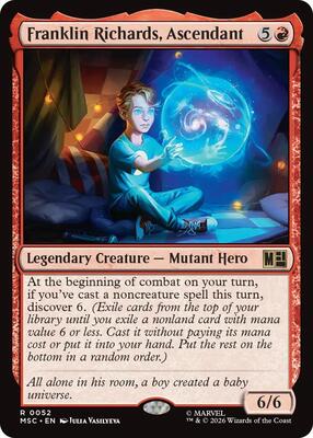 Franklin Richards, Ascendant card from Commander: Marvel Super Heroes