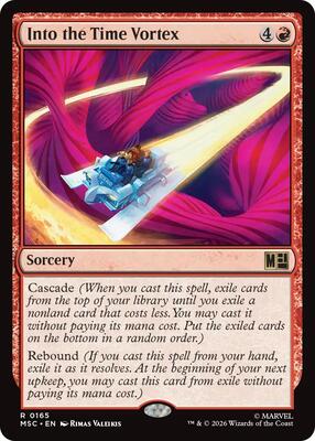 Into the Time Vortex (Surge Foil) card from Commander: Marvel Super Heroes