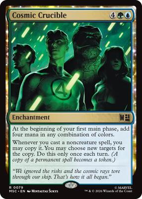 Cosmic Crucible card from Commander: Marvel Super Heroes