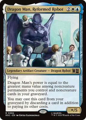 Dragon Man, Reformed Robot card from Commander: Marvel Super Heroes