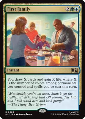 First Family card from Commander: Marvel Super Heroes