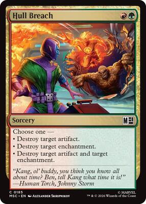 Hull Breach (Surge Foil) card from Commander: Marvel Super Heroes