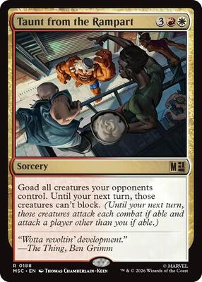 Taunt from the Rampart card from Commander: Marvel Super Heroes