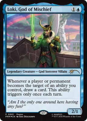Loki, God of Mischief card from Media Promos