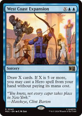 West Coast Expansion (Surge Foil) card from Commander: Marvel Super Heroes