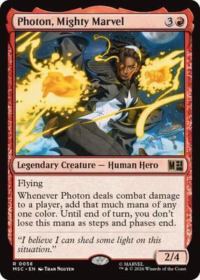 Photon, Mighty Marvel (Surge Foil) card from Commander: Marvel Super Heroes